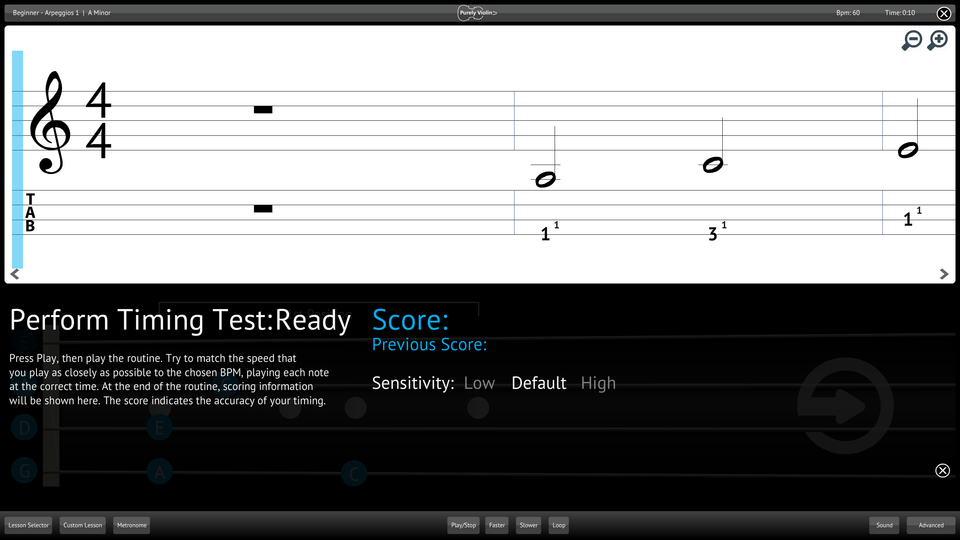 Purely Violin Screenshot Perform Testing Ability