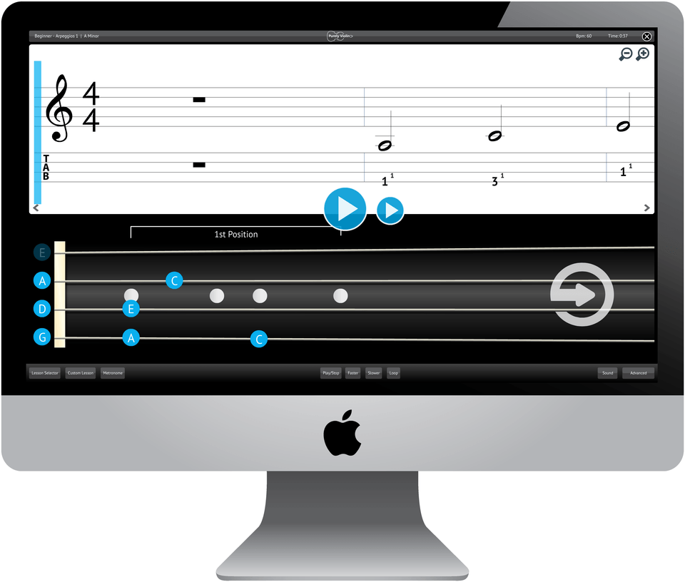 Purely Violin Software - iPad Windows Kindle Tablet